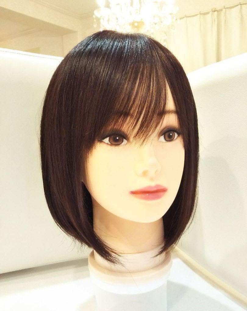 レミー人毛100%✨Ｉ型シルクスキン総手植え地肌✨吉岡里帆❣️艶髪！ミディアム✨ Amazon.co.jp: レミー人毛100%I型シルクスキン総手植え地肌吉岡